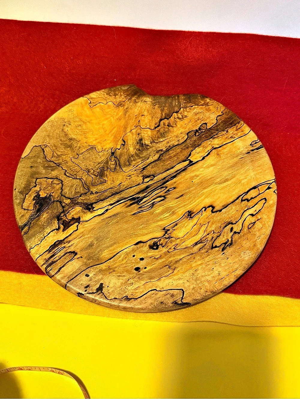 Artisan Hand Turned 10" Spalted River Birch Wood Bowl Gerald Lawrence 2016